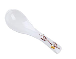Hand-Painted Ceramic Spoon for Rice and Soup