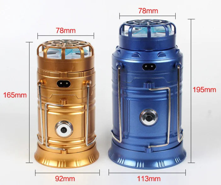 Outdoor Camping Gear: Long-lasting Lantern & Solar Fan