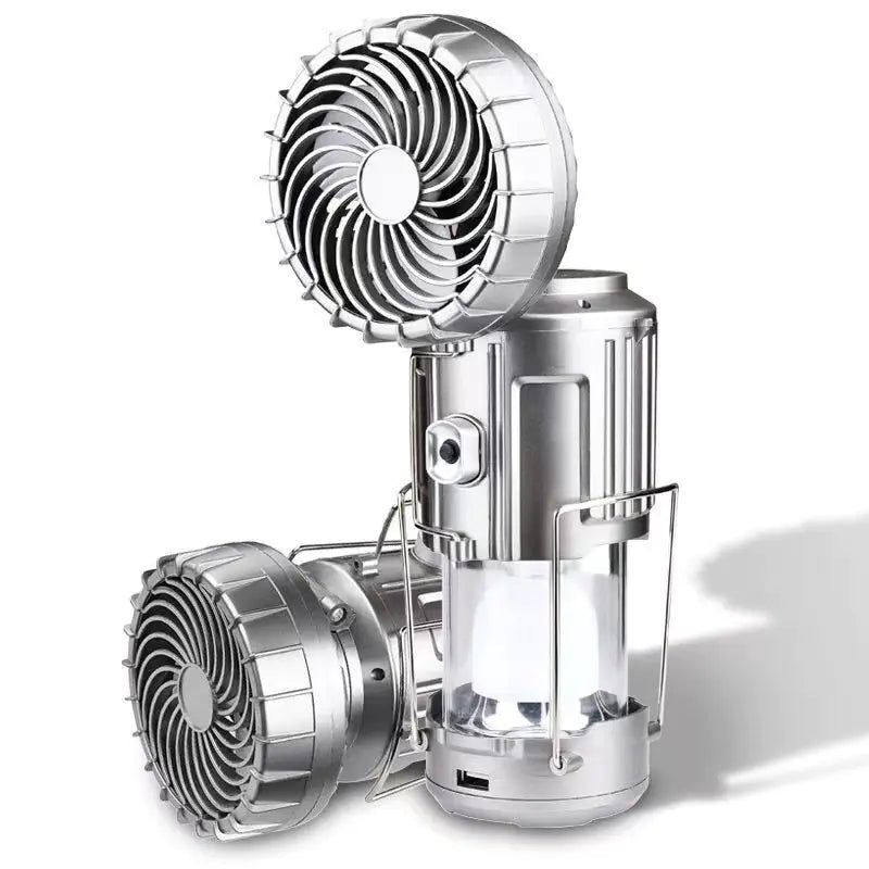 Outdoor Camping Gear: Long-lasting Lantern & Solar Fan