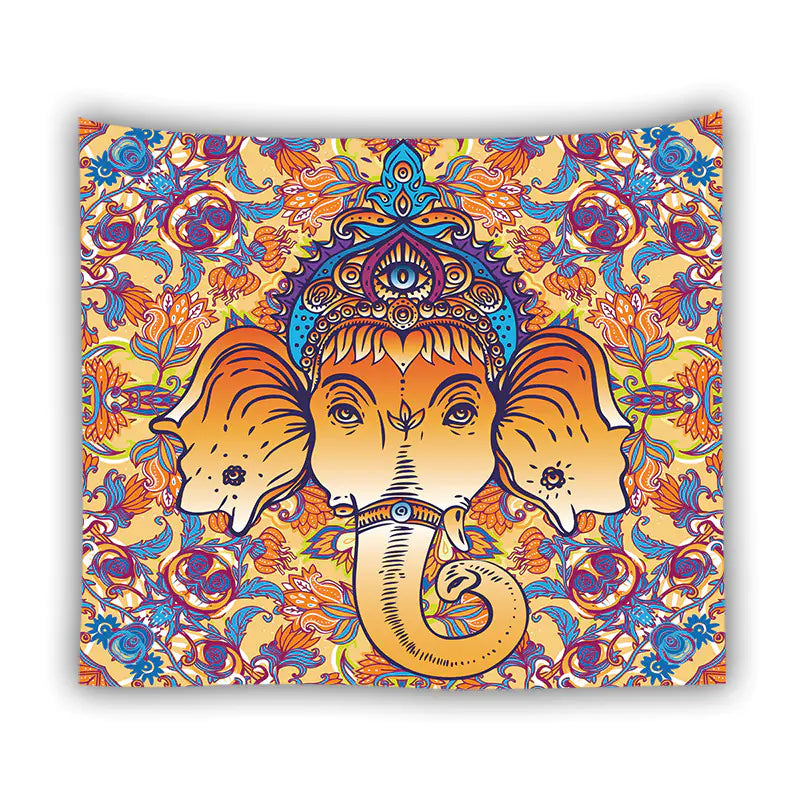 Elephant Pattern Picnic Blanket with Digital Print T220
