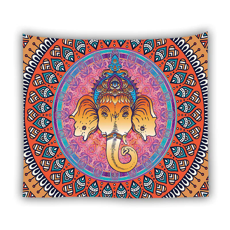 Elephant Pattern Picnic Blanket with Digital Print T220
