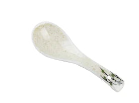 Hand-Painted Ceramic Spoon for Rice and Soup