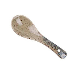 Hand-Painted Ceramic Spoon for Rice and Soup
