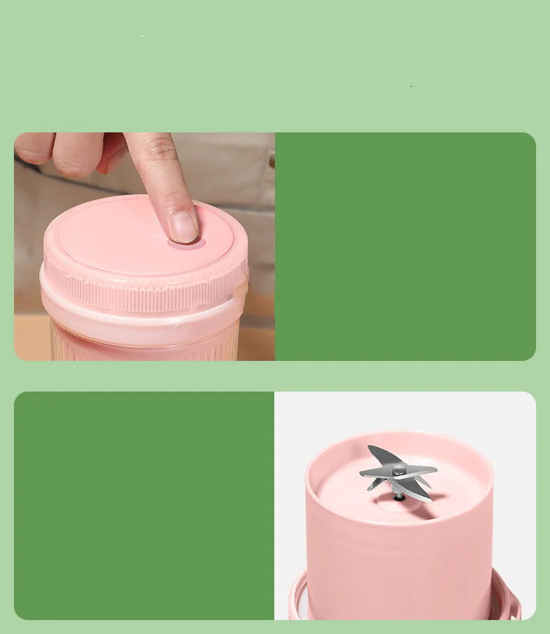 350ML Electric Juicer Portable Blender Summer 25